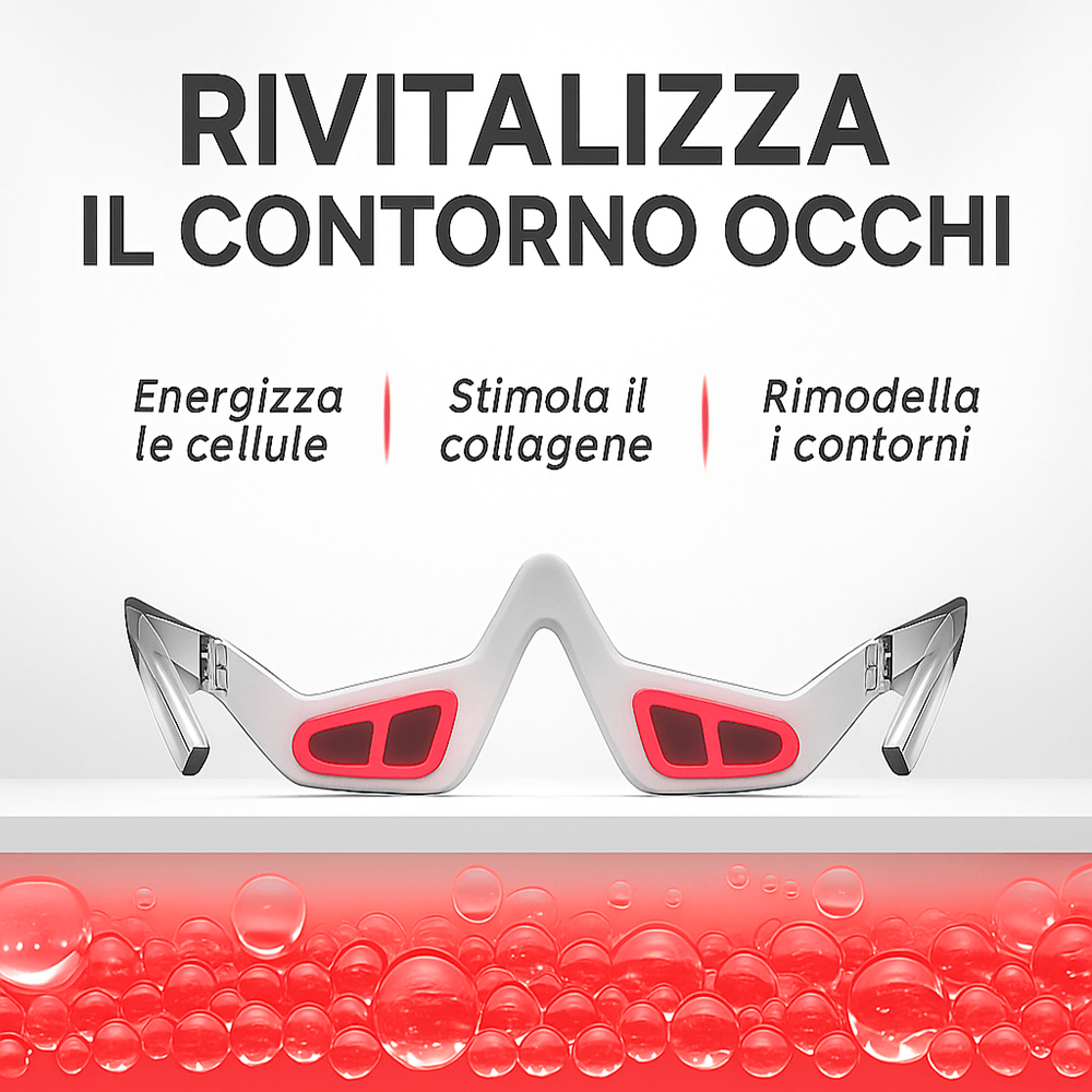 LumiPur™ Occhiali Terapia a Luce Rossa per il Contorno Occhi