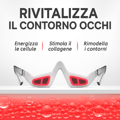 LumiPur™ Occhiali Terapia a Luce Rossa per il Contorno Occhi